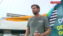 Route du Rhum. L'arrivée de Jean Galfione sur Serenis Consulting