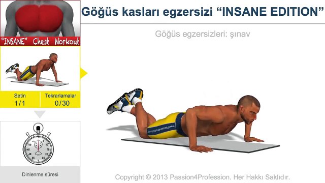 Göğüs kasları egzersizi INSANE EDITION_