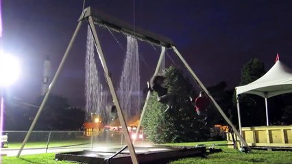 The amazing Waterfall Swing that doesn't get you wet.