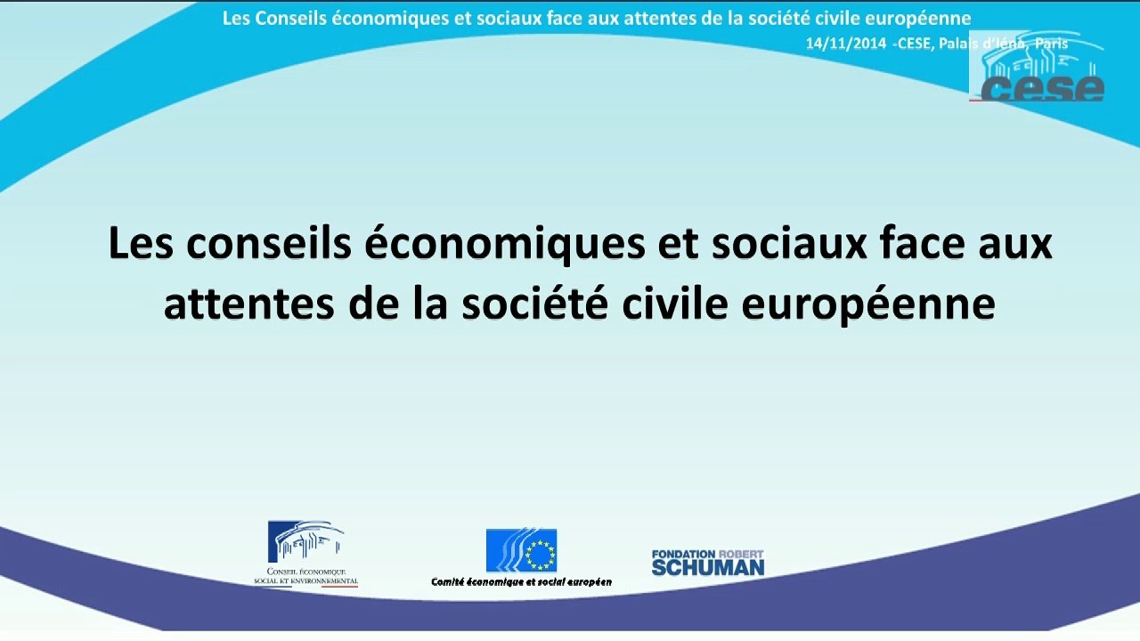 1-Les CES face aux attentes de la société civile européenne FR - cese