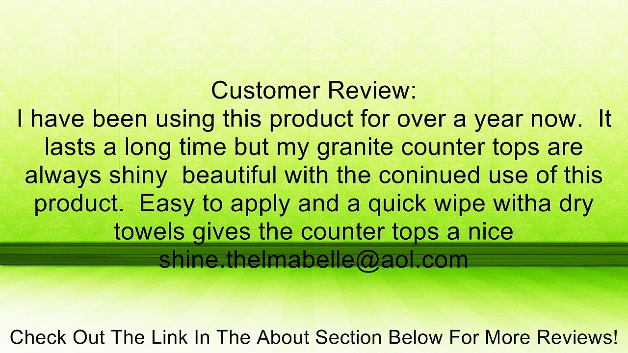 Granite CPR Cleaner & Polish, 16 Oz Bottle Review