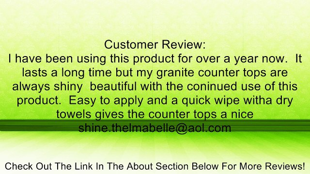 Granite CPR Cleaner & Polish, 16 Oz Bottle Review