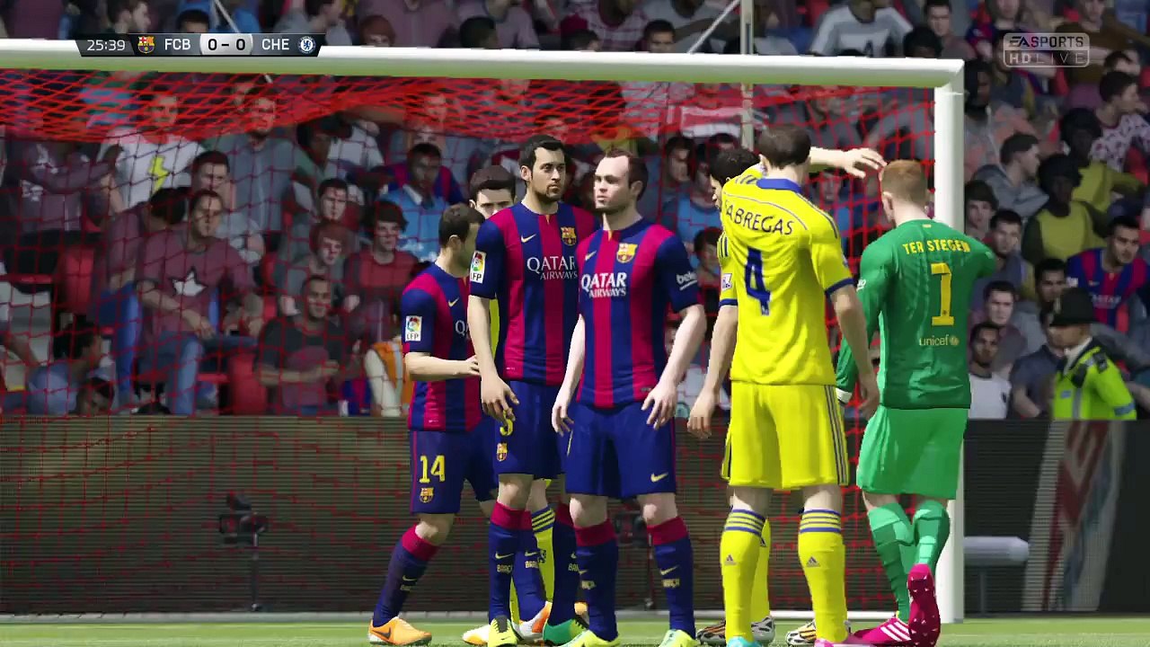 GAMEPLAY FIFA 2015- FC Barcelona - Chelsea %28PS4%29