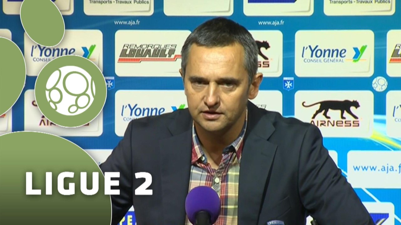 Conférence de presse AJ Auxerre - Châteauroux (3-1) : Jean-Luc VANNUCHI (AJA) - Pascal GASTIEN (LBC) - 2014/2015