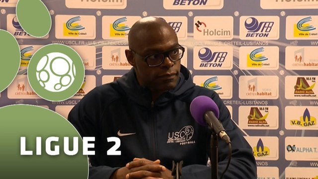 Conférence de presse US Créteil-Lusitanos - Nîmes Olympique (2-0) : (USCL) - José PASQUALETTI (NIMES) - 2014/2015