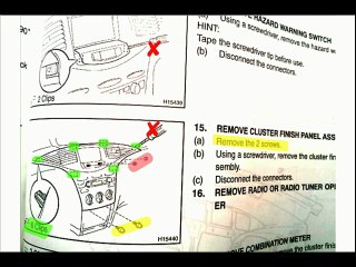 Prius Gen 1 (2001-2003) center cluster finish panel removal