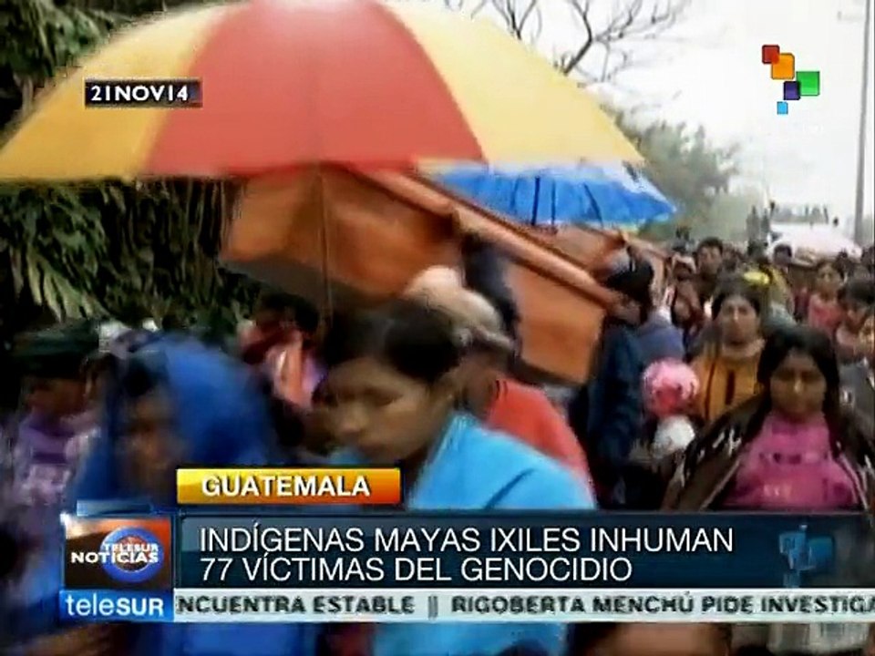 Guatemala: indígenas ixiles sepultan a 77 víctimas del genocidio