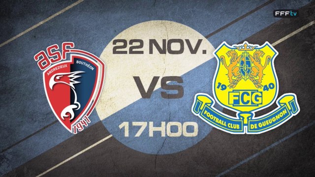 Samedi 22 Novembre à 17h - ASF Andrézieux - FC Gueugnon - CFA 2, Groupe F, J9 (REPLAY)