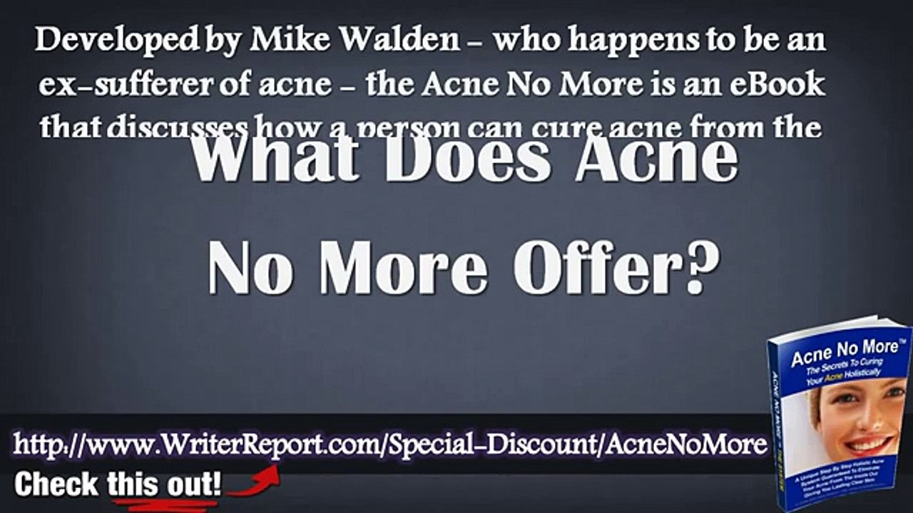 Acne No More Review - Has Anyone Used Acne No More