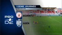 PRO D2 - Biarritz - Agen : 42 - 18 - J12 – Saison 2014-2015