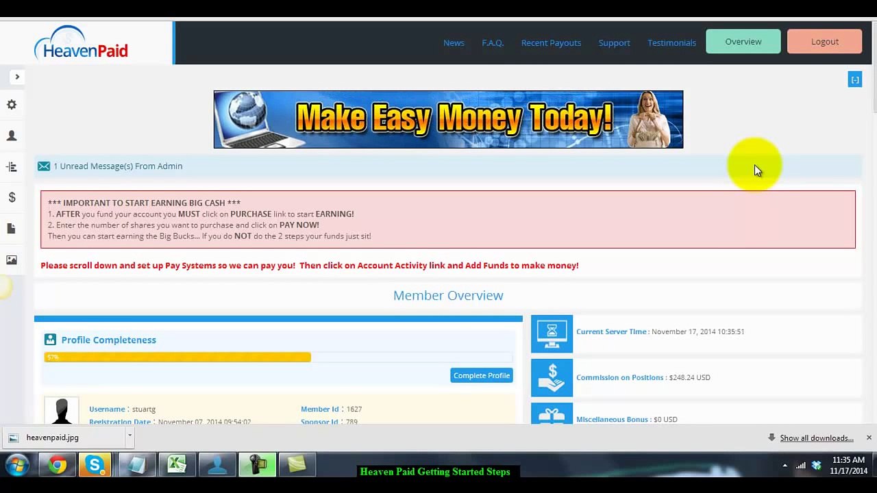 ▶ Heaven Paid Getting Started Steps, Heaven Paid Get Paid, Heaven Paid Review