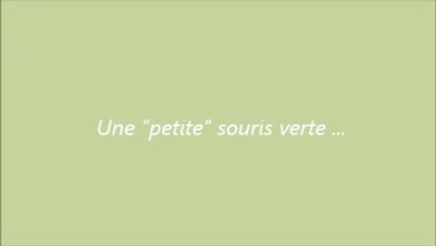 Une petite souris verte