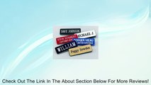 FAST & FREE SHIPPING Name Badges / Tags- Employee ID Identification MAGNET INCLUDED or Pin Review