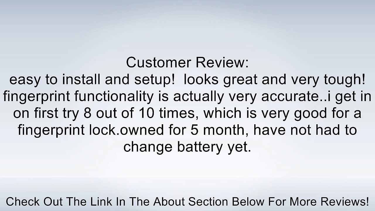 Adel LS911 LS9 Entry Door Lock Biometric Fingerprint password Code Keyless Review