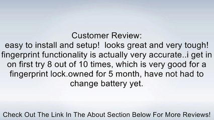 Adel LS911 LS9 Entry Door Lock Biometric Fingerprint password Code Keyless Review