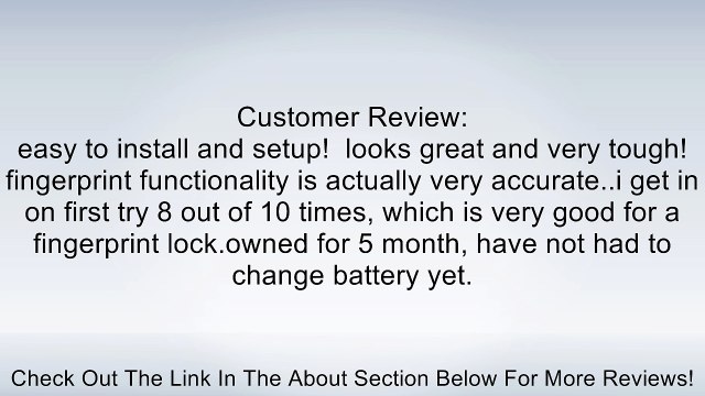 Adel LS911 LS9 Entry Door Lock Biometric Fingerprint password Code Keyless Review
