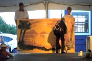 Chris Drummond painting part 2 Elvis Week 2009 video