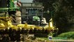 NEW JOHN DEERE 8500i Forage Harvester & John Deere 6R Tractors in Action