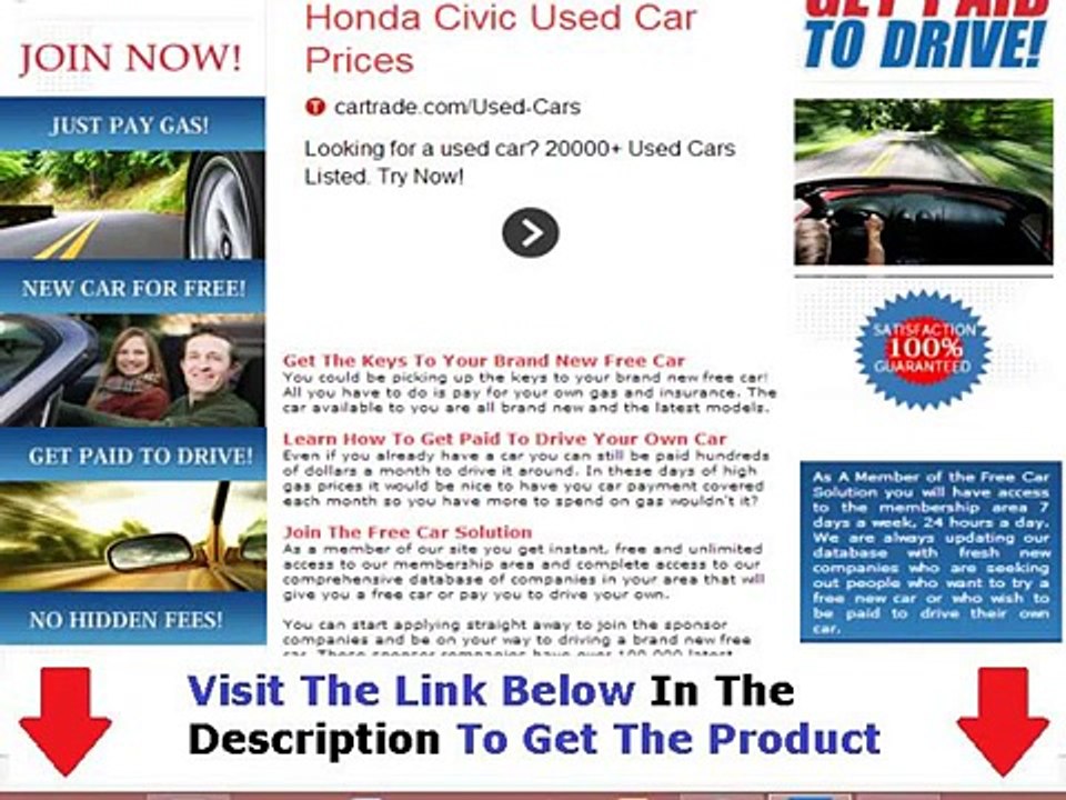 Free Car Solution FACTS REVEALED Bonus + Discount