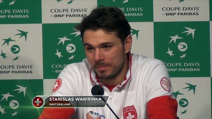Coupe Davis - Wawrinka : ''Grosse ambiance'