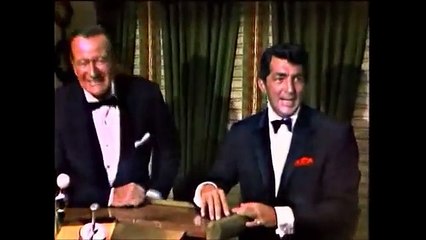 Dean Martin and John Wayne talk and sing