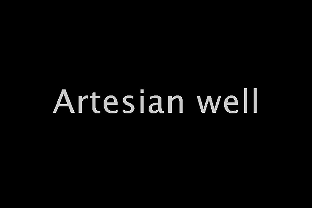 Artesian well