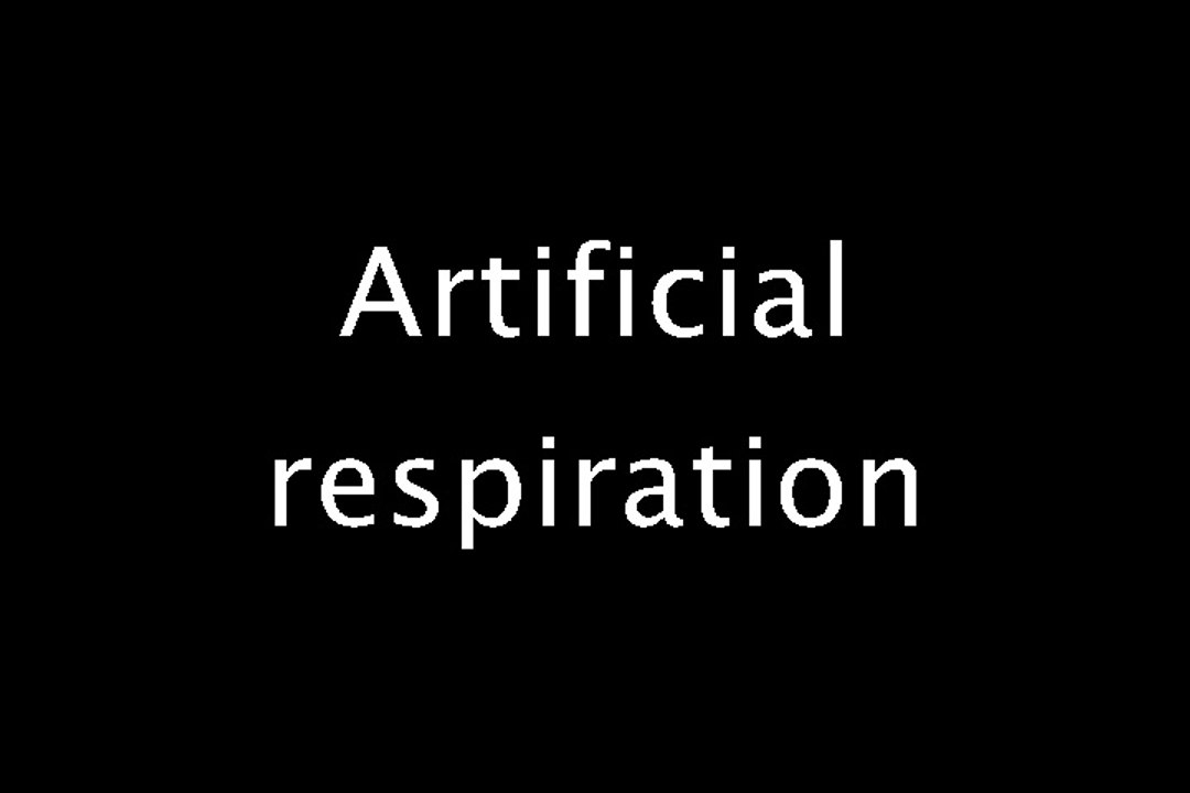 Artificial respiration