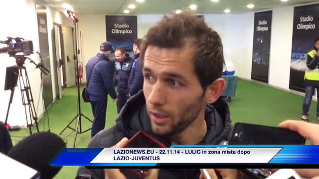 22.11.14 - LULIC in zona mista dopo LAZIO-JUVENTUS 0-3