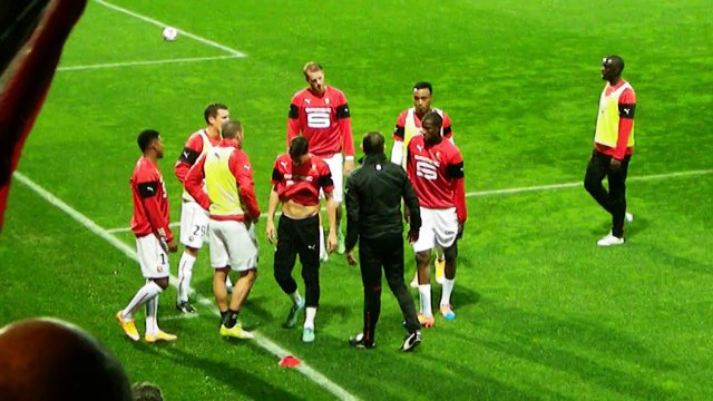 22/11/14 : EAG-SRFC : Les Rennais à l'échauffement