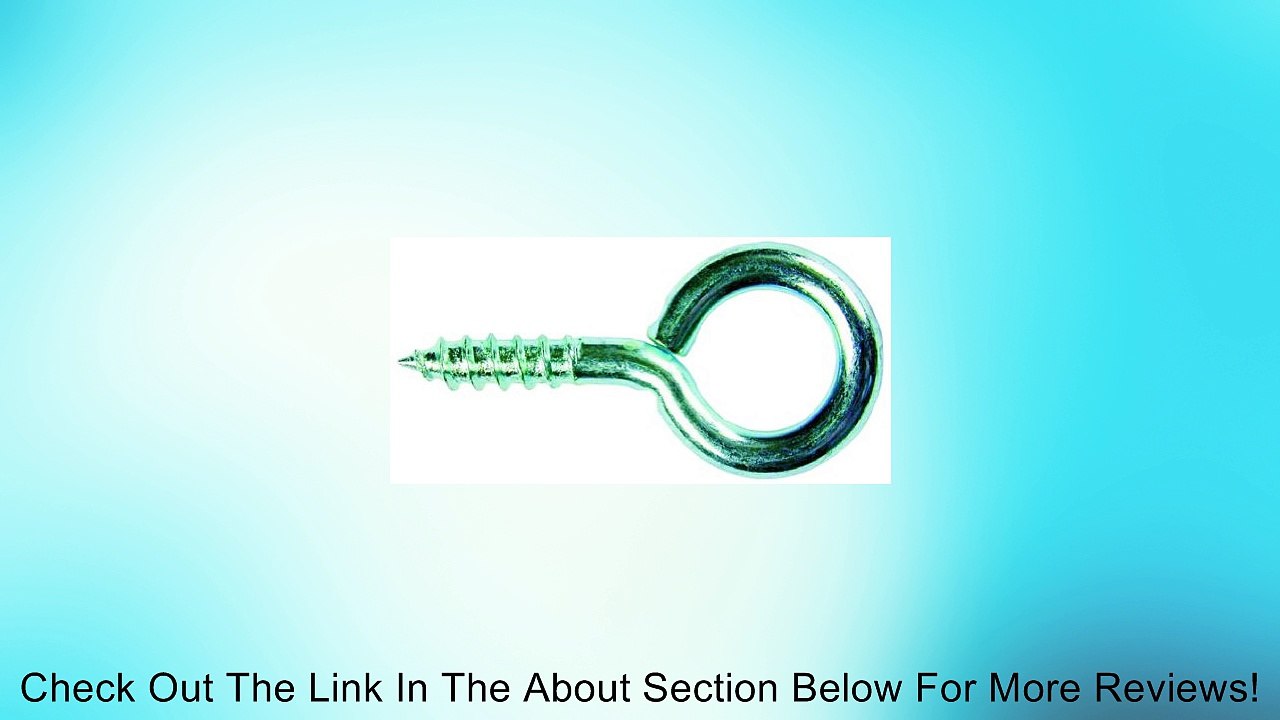 L.H. Dottie SE5 Screw Eye, No.10 by 5/8-Inch Length, 1-3/8-Inch Overall Length, Zinc Plated, 100-Pack Review