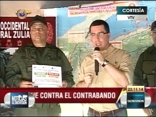 Arreaza: No vamos a bajar la guardia frente al contrabando