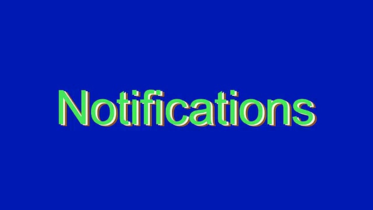 How to Pronounce Notifications