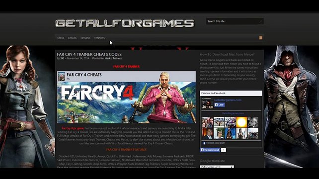 Far cry 4 trainer v1.23 + 21 cheat engine options full download !!!