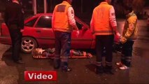 Kaza Yapan Kadın Sürücü Şok Geçirdi