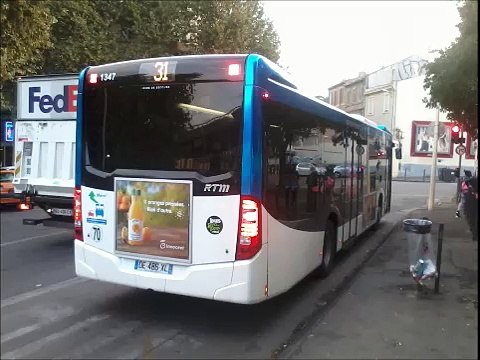 [Sound] Bus Mercedes-Benz Citaro C2 €uro 6 n°1347 de la RTM - Marseille sur la ligne 41