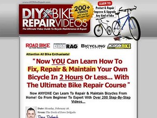 Diy Bike Repair - Earn $66.55 Per Sale With Red Hot Conversions! Review + Bonus