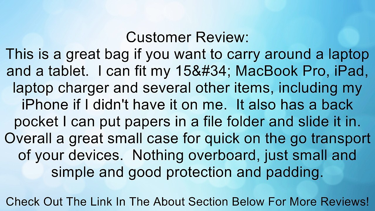 STM Linear Shoulder Bag with Integrated Sleeve for iPad/Tablet/Laptop Review