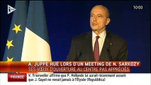Alain Juppé hué à Bordeaux samedi 22 novembre, lors du meeting de Nicolas Sarkozy