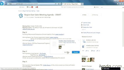 Yammer necessary lecture 51 related content