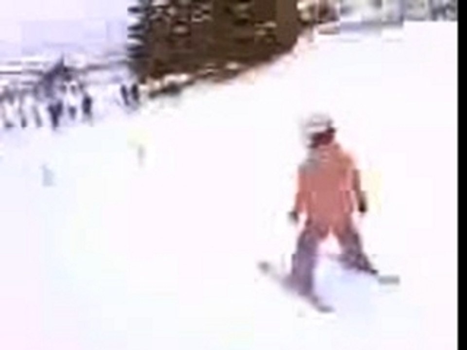 Vidéo louis ski vue de derriere