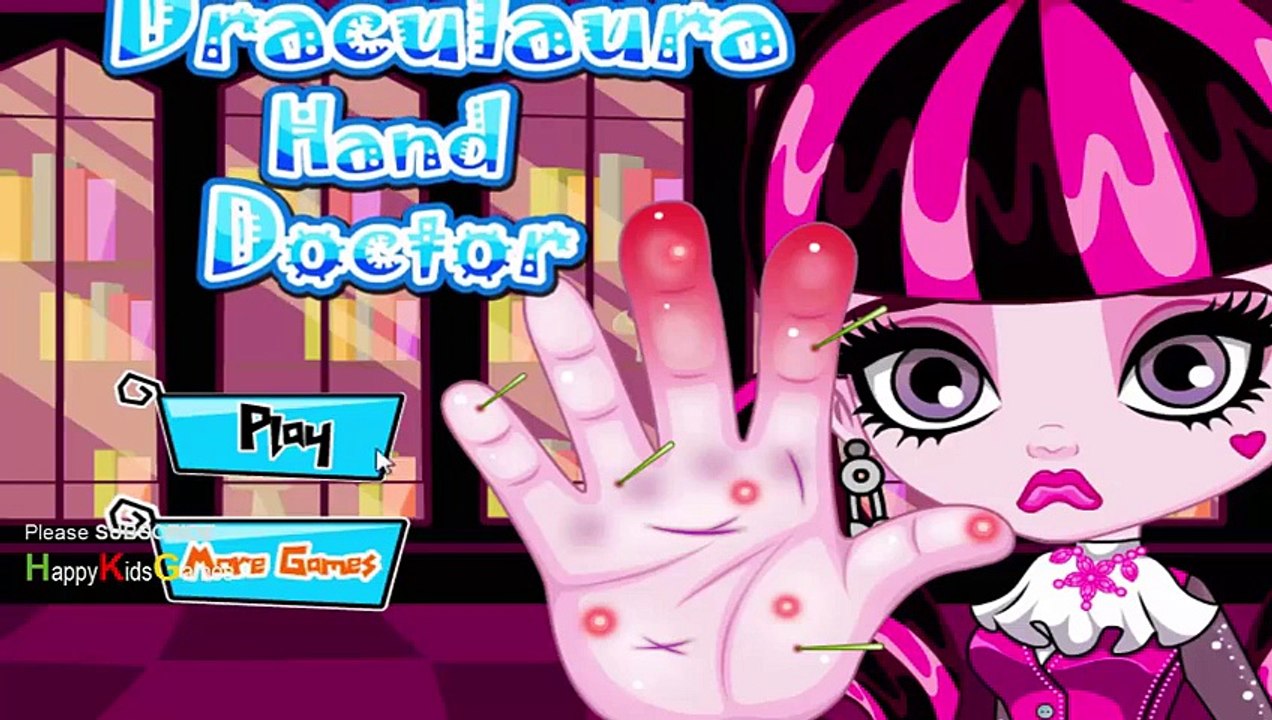 Monster High Games - DRACULAURA HAND DOCTOR GAME - Game Walkthrough