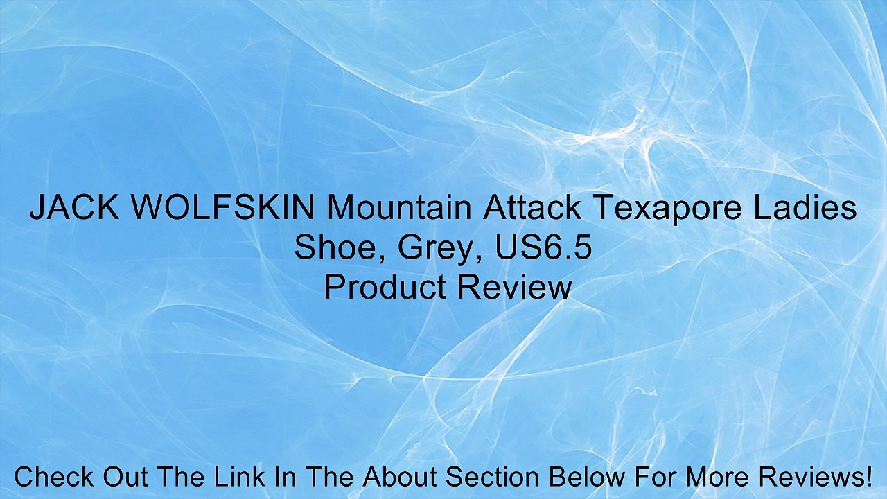 JACK WOLFSKIN Mountain Attack Texapore Ladies Shoe, Grey, US6.5 Review