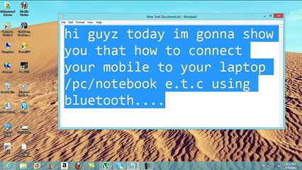 How To Connect Your Mobile To Your Laptop _Using BLUETOOTH_.