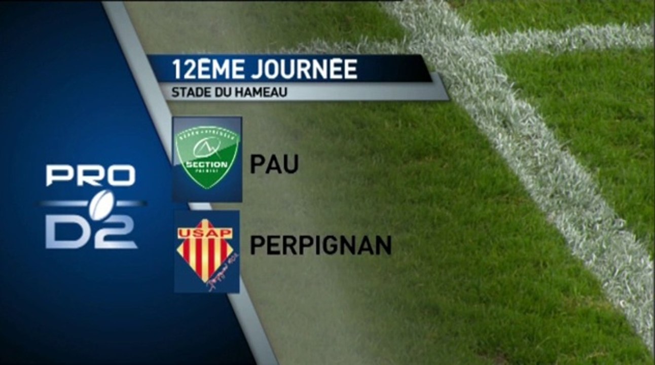 PRO D2 - Pau - Perpignan : 22 - 19 - J12 – Saison 2014-2015