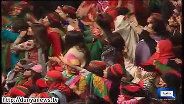 Dunya News-Shah Mehmood Qureshi's speech in Gujranwala 23-11-14