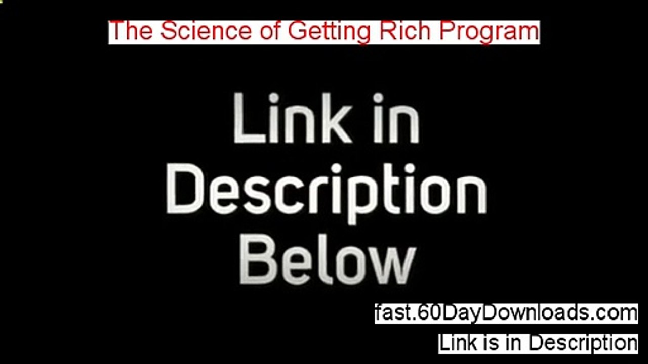 The Science Of Getting Rich Program - Secret Science Of Getting Rich Program