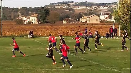 Dentelles Fc contre les U15 le 23.11.2014