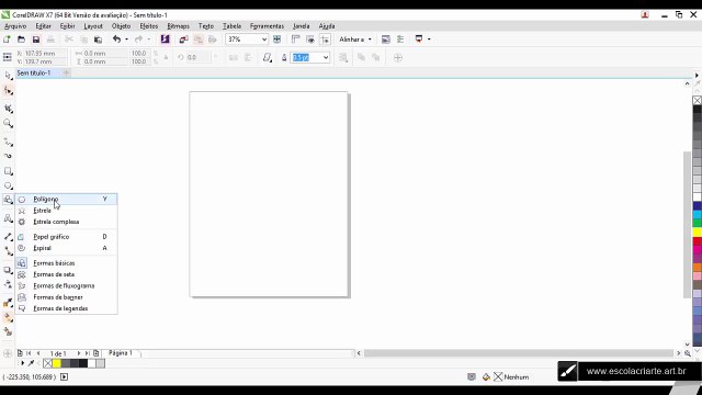 Curso de Corel Draw X7 - Aula 23 Formas Pré Definidas Formas Básicas