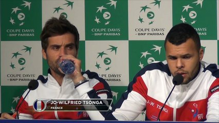Coupe Davis - Tsonga : ''Pas moyen de serrer la raquette''