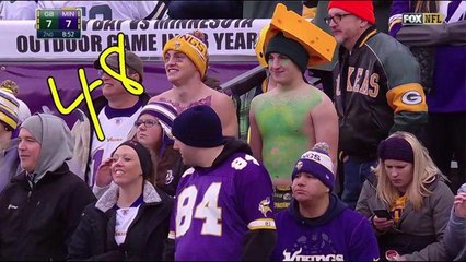 Announcers roast shirtless fans